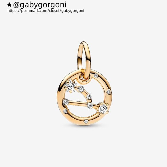 Pandora Taurus Zodiac Dangle Charm - Picture 1 of 6
